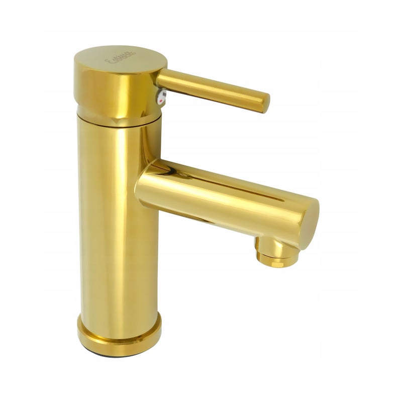 Bateria umywalkowa Estiva SIMA 17 Gold złota 17 cm
