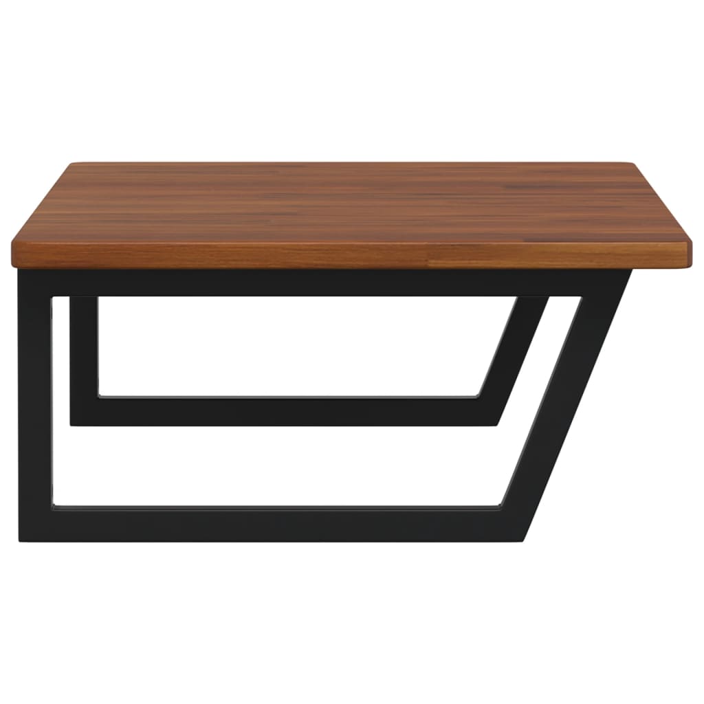 Maison Exclusive - Ripiano a Parete per Lavabo in Acciaio e Massello di Rovere - 5