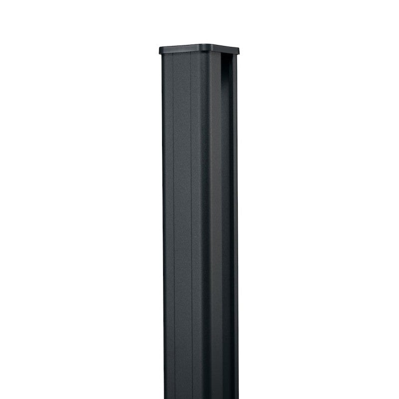 Kit complet clôture composite et aluminium sur platine L3.6m x H1m gris anthracite - 5