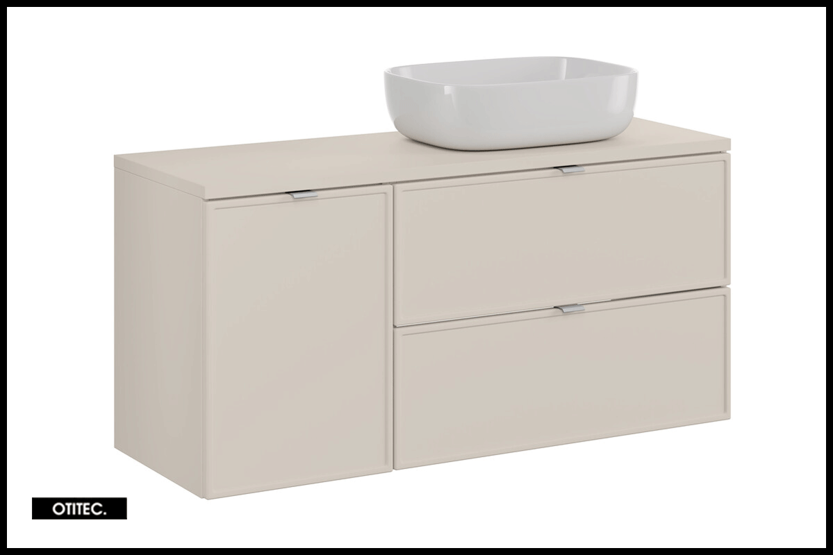 Meuble De Salle De Bain 120 Cm Simple Vasque Ensemble meuble de salle de bain - 120 cm - avec plan - avec vasque à