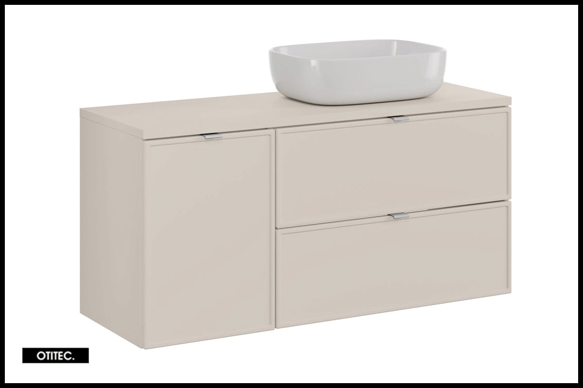 Ensemble meuble de salle de bain - 120 cm - avec plan - avec vasque à