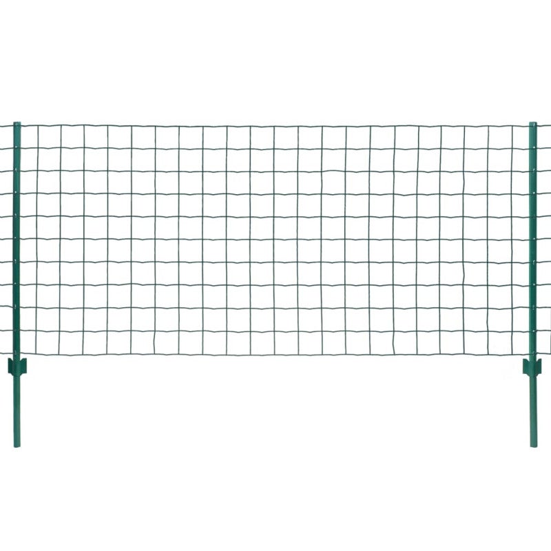 Euro ogrodzenie, stalowe, 20 x 1 m, zielone vidaXL