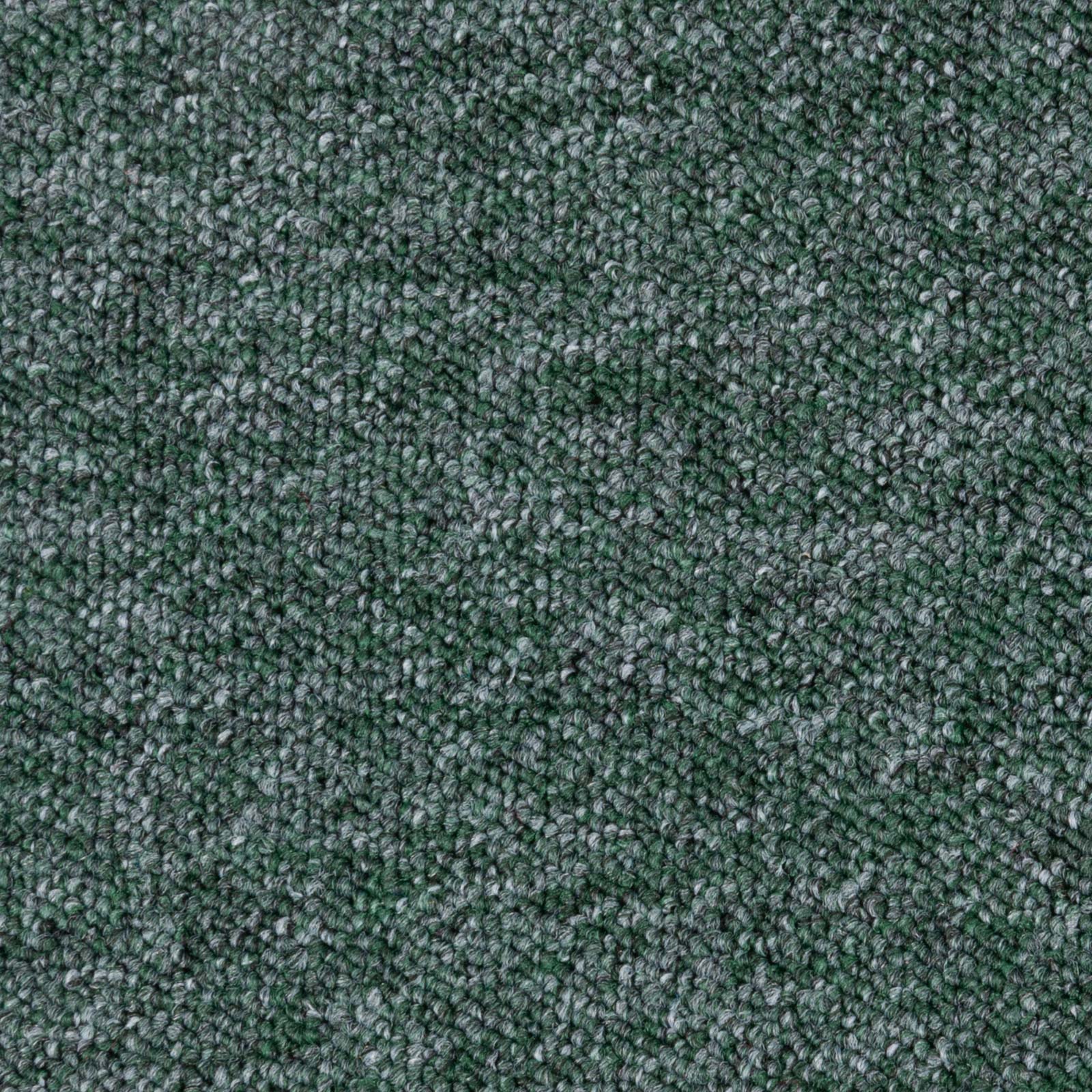 Moquette verte en dalles autoplombantes, Dalle de moquette bouclée pour salon et chambre, Dalles de moquette modulaires sans colle - 3