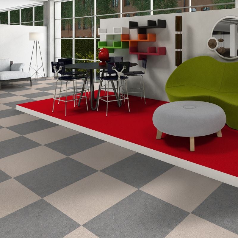 Arquiservi - Muestra Moqueta en losetas autoadhesiva Gris 50x50 cm | Fácil Instalación, Lavable y Antideslizante para Oficinas y Hogar - 6