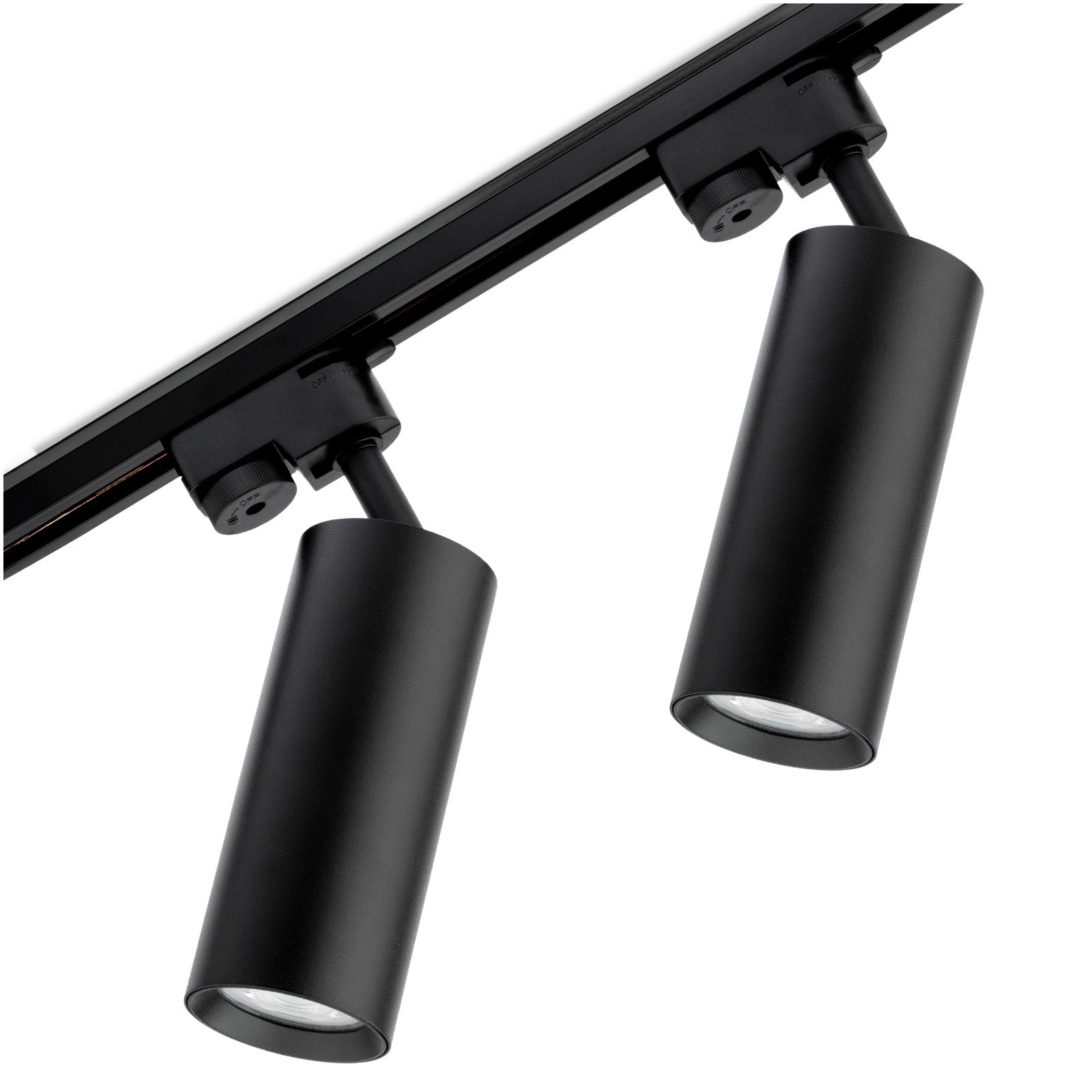 Zestaw Szyna Lumiled Oświetleniowa Szynoprzewód 1 m + 2x Reflektor Szynowy RITI GU10 Czarny