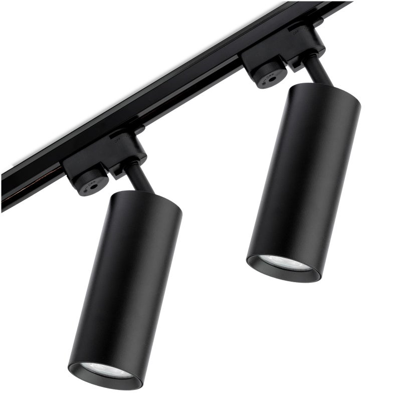 Zestaw Szyna Lumiled Oświetleniowa Szynoprzewód 1 m + 2x Reflektor Szynowy RITI GU10 Czarny