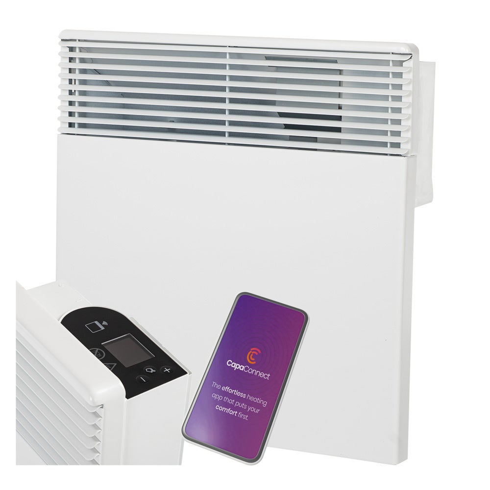 Grzejnik elektryczny 1000W konwektorowy energooszczędny ścienny Wi-Fi IPX4 Intuis TACTIC