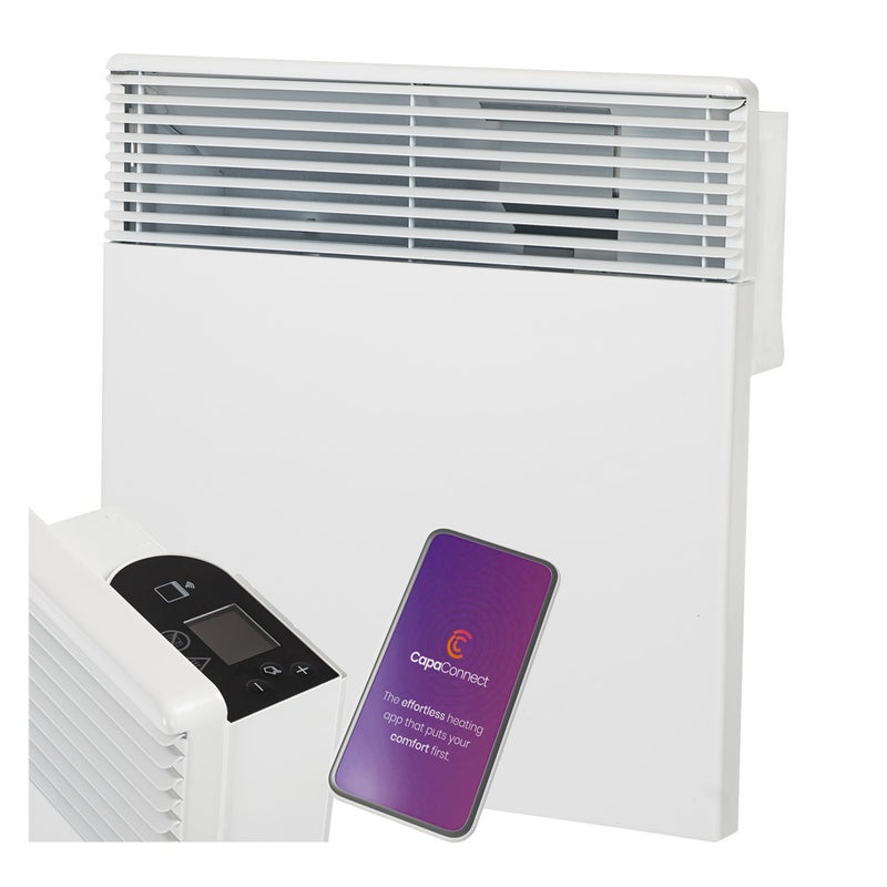 Grzejnik elektryczny 1000W konwektorowy energooszczędny ścienny Wi-Fi IPX4 Intuis TACTIC