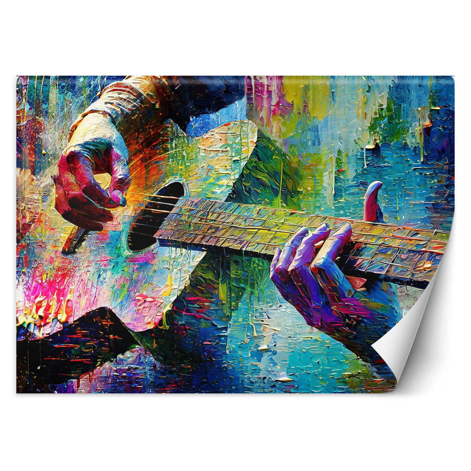 Fototapeta, Gitara Muzyka Kolorowy 250x175