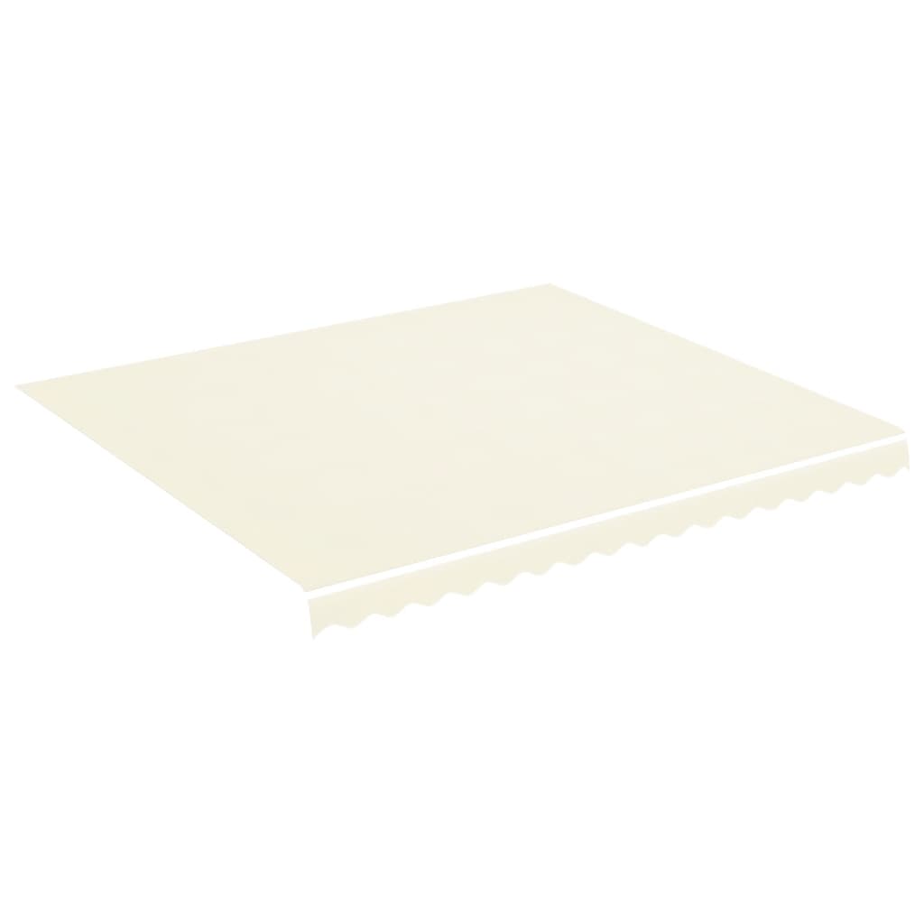 vidaXL Tessuto di Ricambio per Tenda da Sole Crema 400x350 cm Poliestere - 2