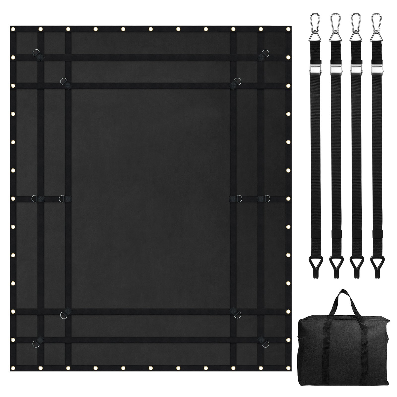 Siatka ładunkowa do ciężarówki, siatka bagażowa, siatka transportowa 244x206cm, 318kg VEVOR