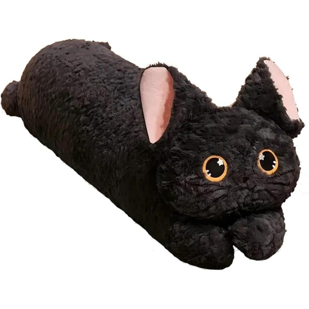Federa Decorativa Per Cuscino 45x45 Cm – Gatto Nero E Gatto, Cotone E Lino, Stampa Fronte/retro, Cerniera Invisibile