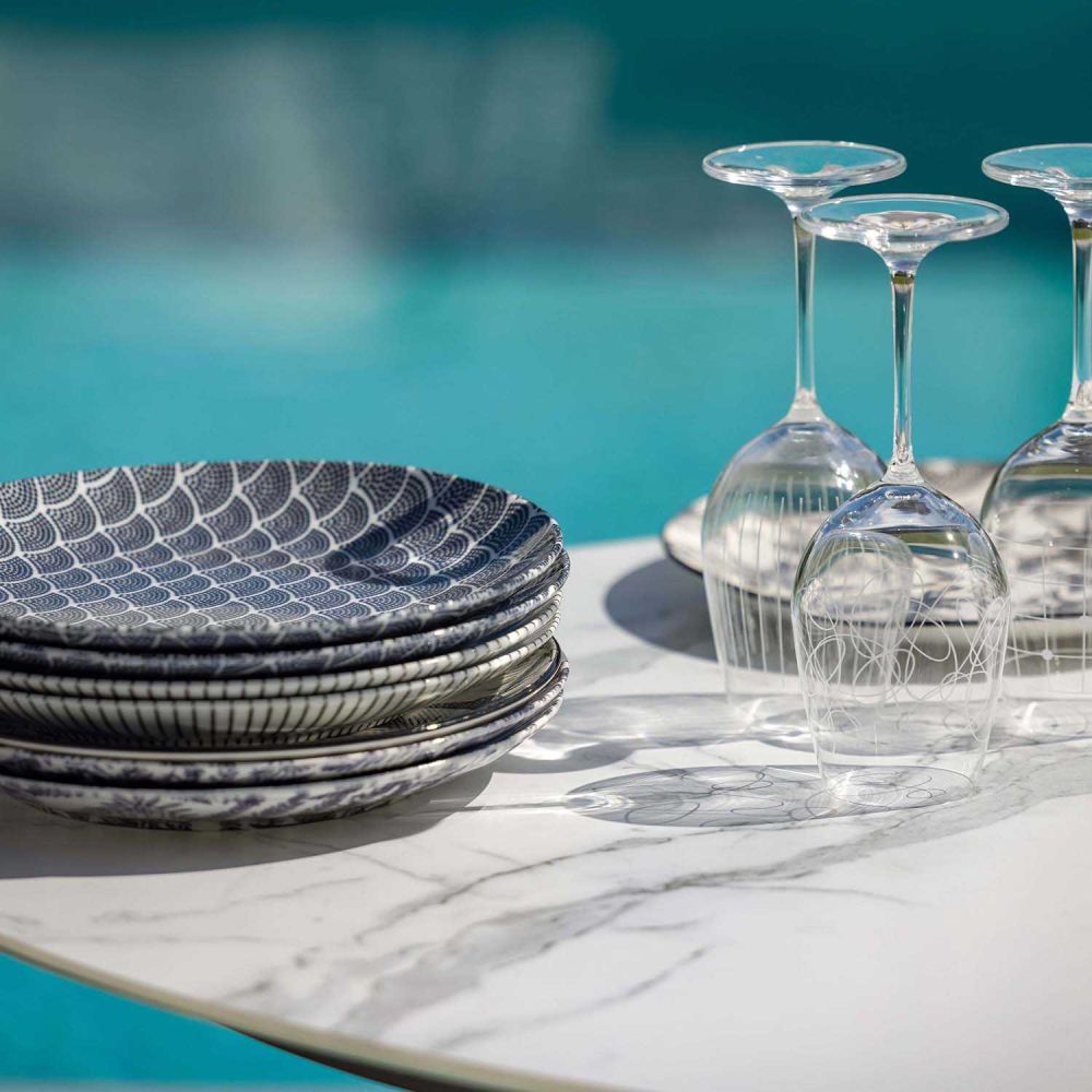 Table de jardin 6 personnes ovale Formentera JARDILINE 180 cm - 6