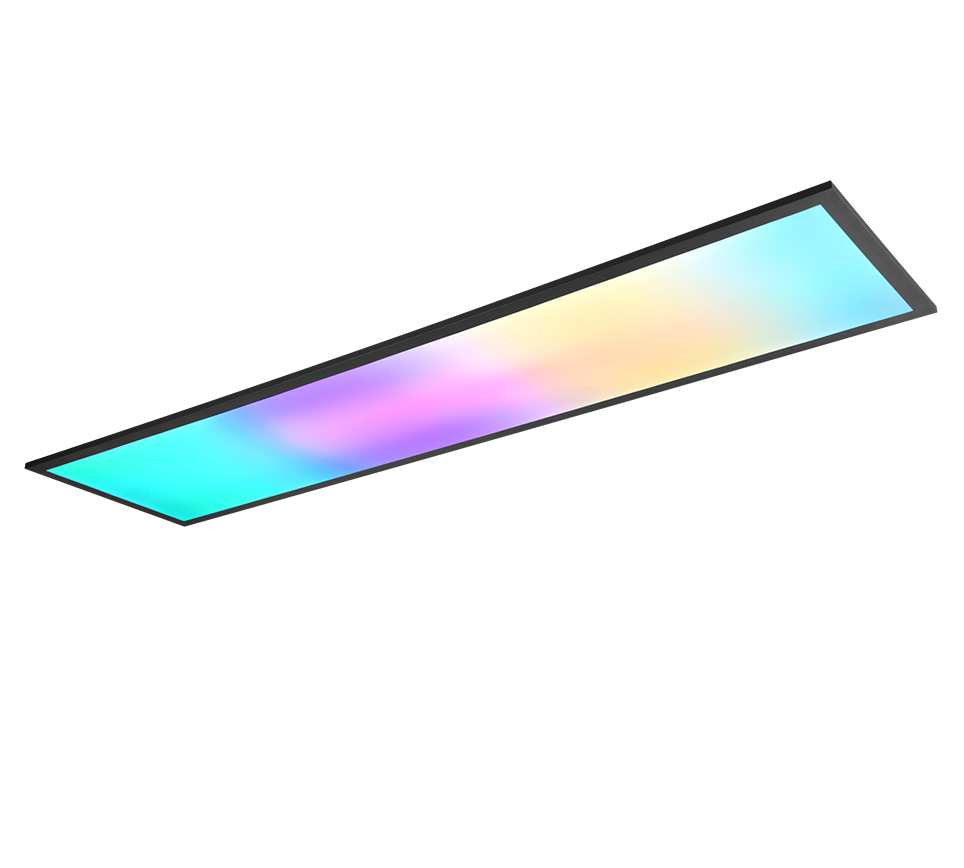 Plafon Beta prostokątny czarny-multikolor LED 31W 2700K-6500K 3600lm z pilotem wym: 5,5 x 29,5 cm IP20 metal RL