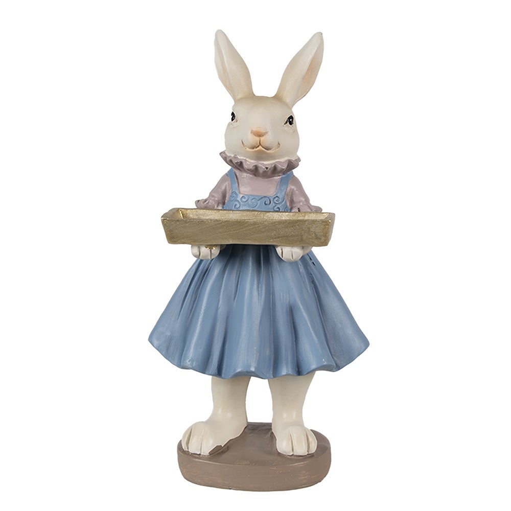 Figurine Lapin Printanier Clayre & Eef – Polyresine Pastel 24cm