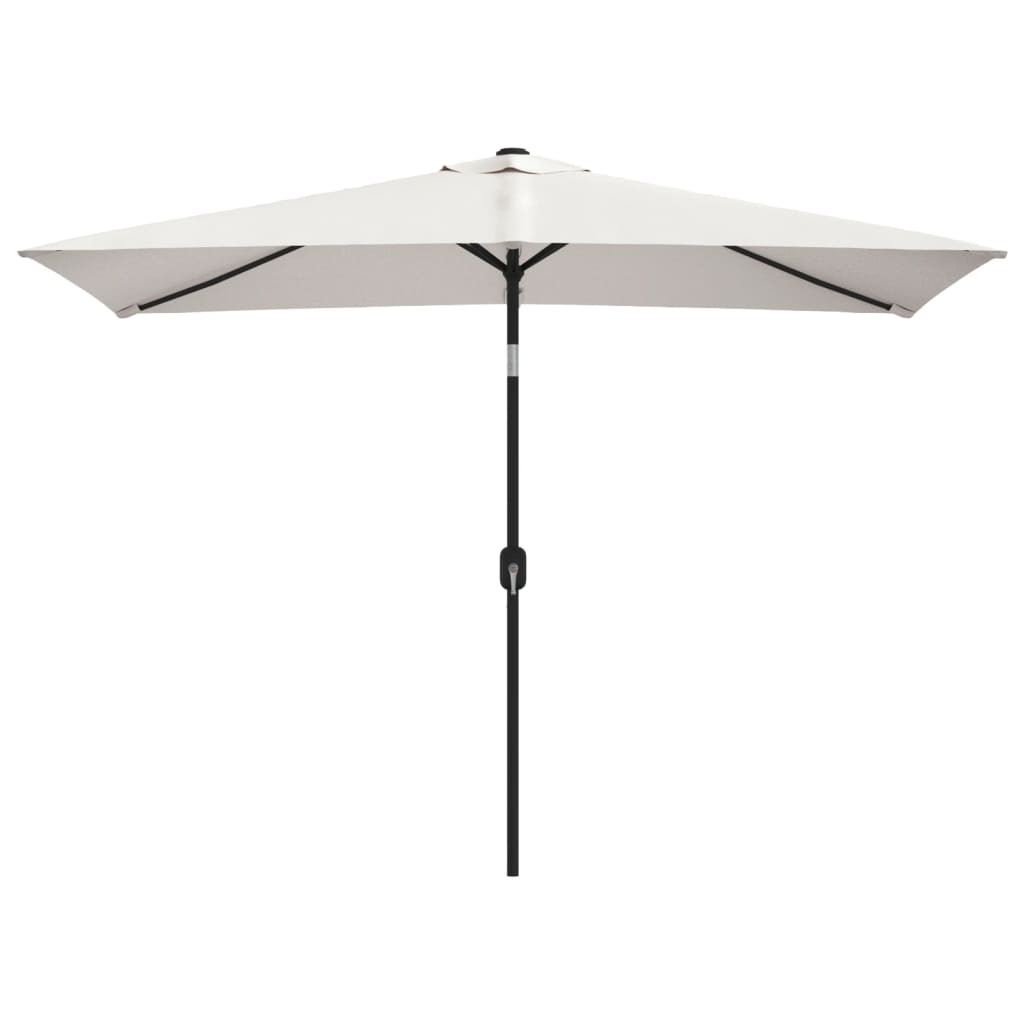 Parasol | Parasol de jardin 200 x 300 cm Blanc sable Rectangulaire CFW51637 - 2