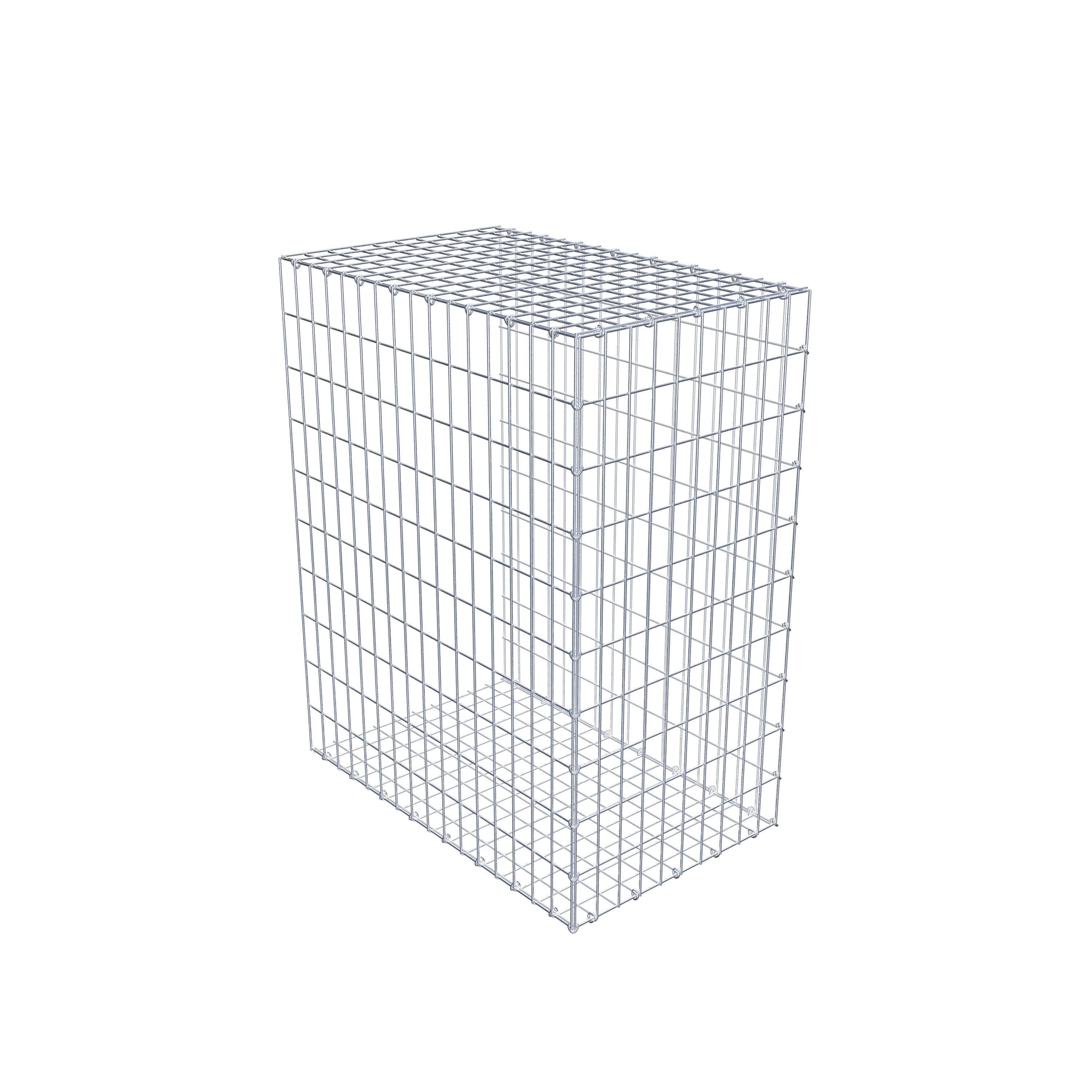 Gavión para alargar en acero galvanizado 100x80x50cm (LxAxP), malla 5 x 10cm, Anillo en C, sin rejilla frontal - 6
