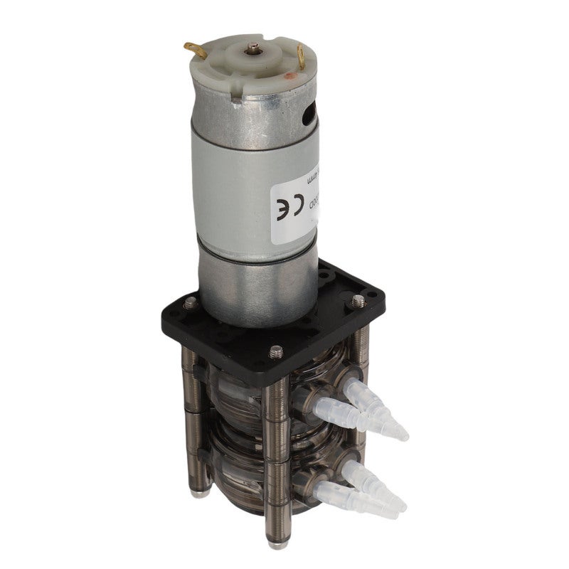 Peristaltic Pump 2x200ml/min DC Brushed Motor 3.2x6.4mm Transparent ...