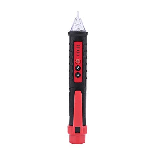 Oumefar HT100 Tester Tensione Elettroscopio A Penna Senza Contatto AC 12-1000V 48-1000V Con LED, Cicalino, Doppia Portata, Rivelatore Per Interno/Esterno