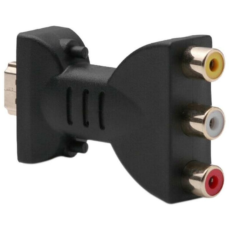 Adaptateur Hdmi Mâle Vers 3 Rca Femelle Composite Av Audio Vidéo Convertisseur Tv - 2