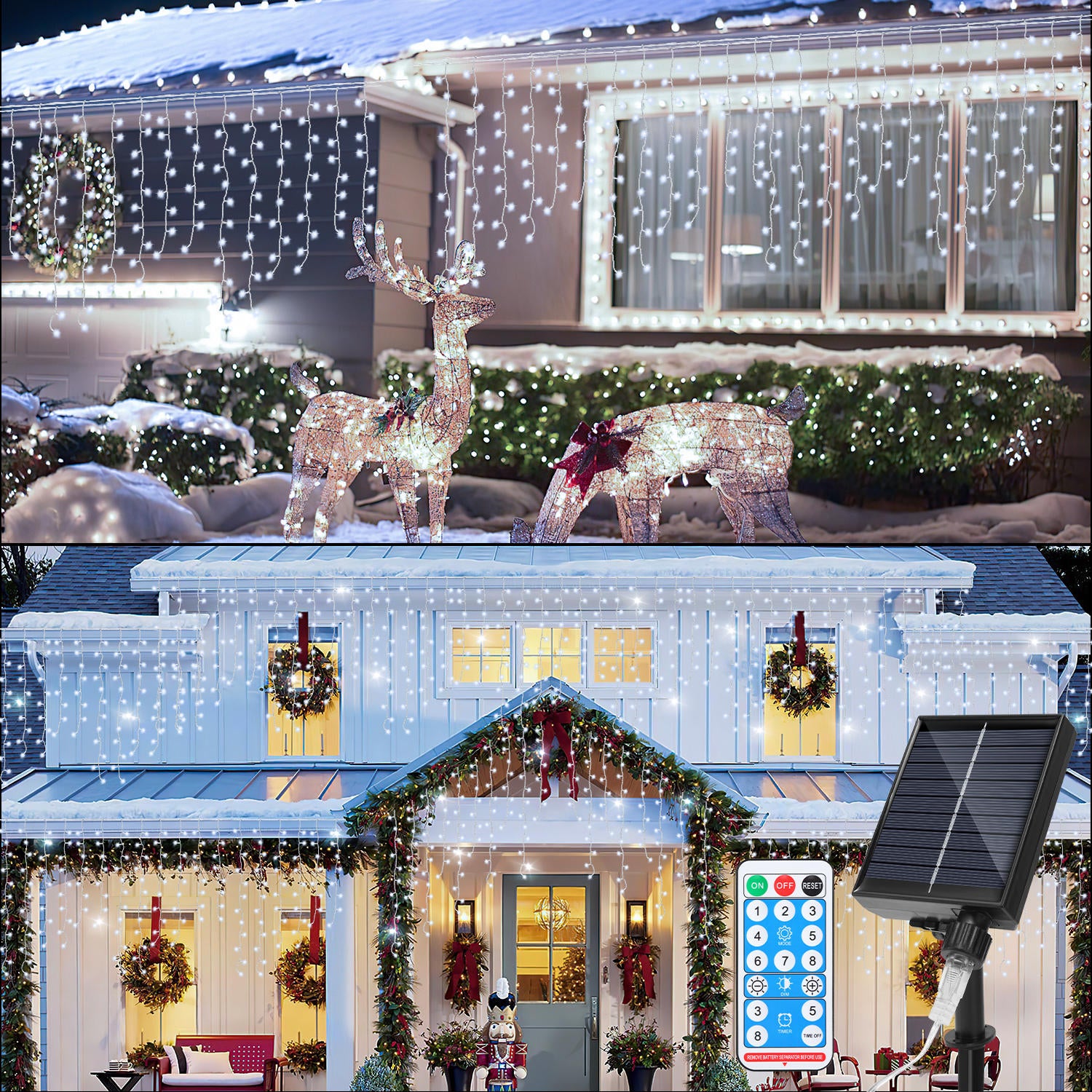 Stringa Di Luci Solari, 30 LED Da 6,5 Metri Stringa Di Luci a LED