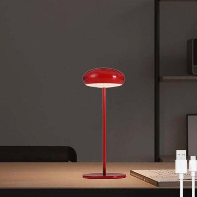 Lampada da tavolo da esterno rosso scuro con LED dimmerabile a 3 livelli IP44 ricaricabile - Keira