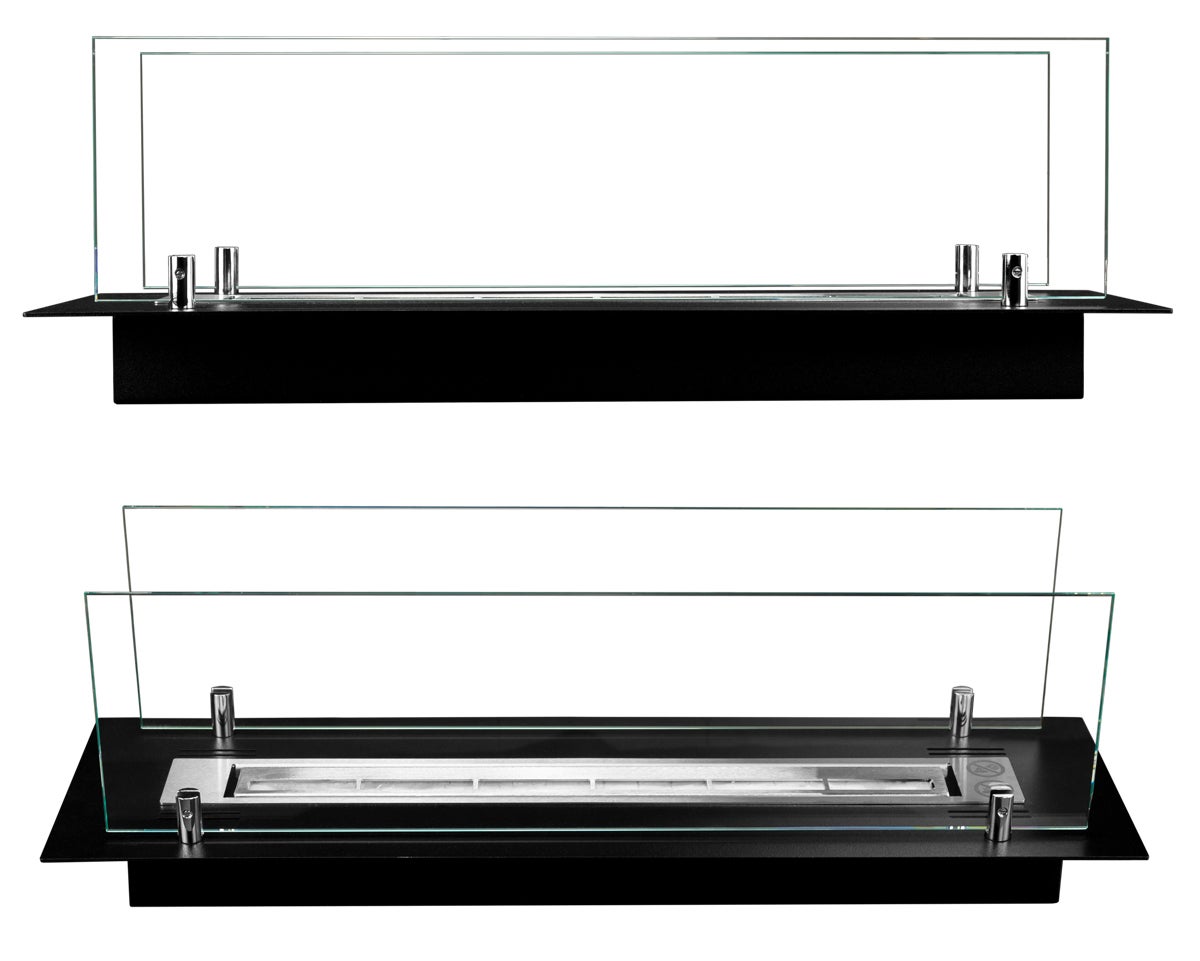 Camino a bioetanolo da incasso 65 cm – inserto per mobile, armadio o cartongesso - 4