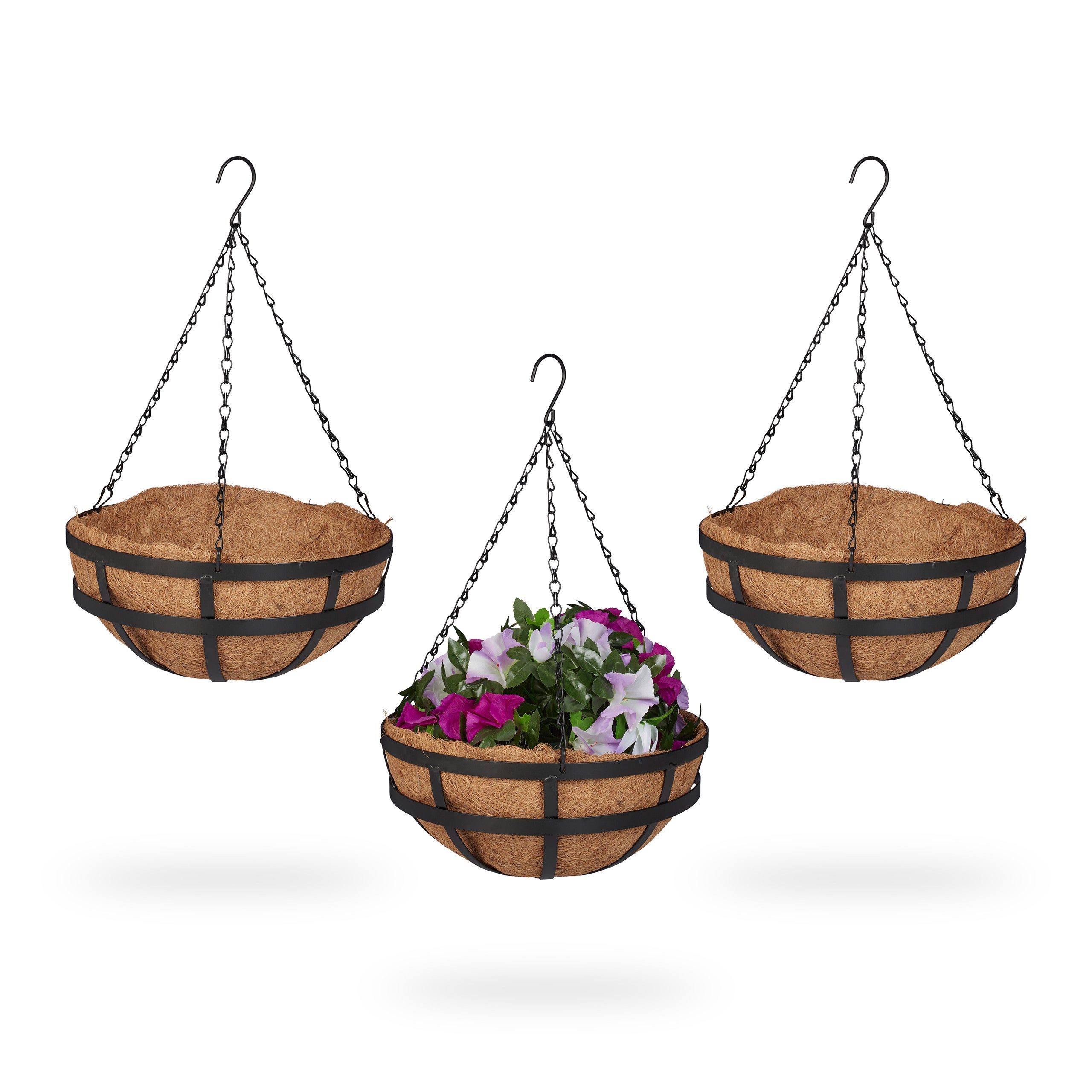 Relaxdays Vasi in Legno, Set 2 Contenitori Carriola & Mezza Botte