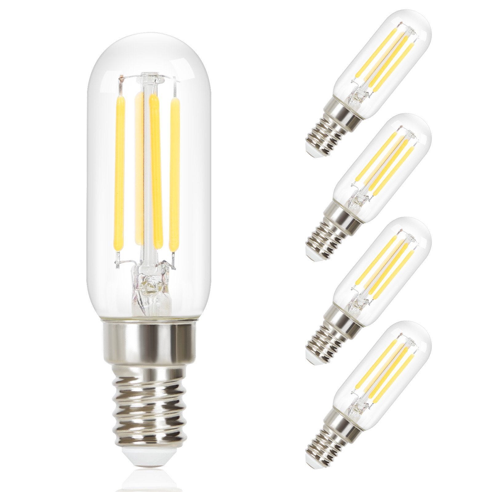 Lot De 4 Ampoules LED E14 En Forme Bougie - Équivalent 40W - Blanc Chaud 2700K - Éclairage économique Et Durable