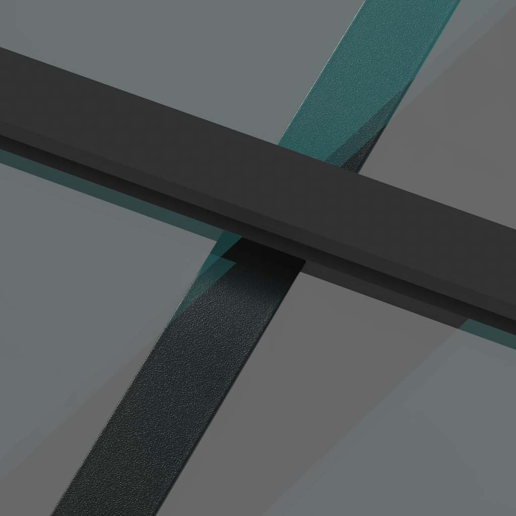 Puerta corredera con herrajes negro 76x205 cm vidrio templado vidaXL - 8