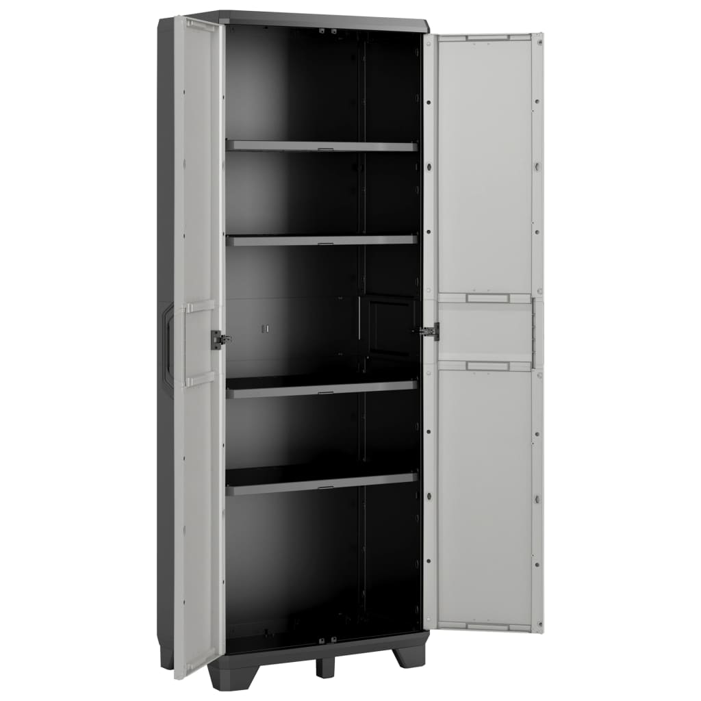 Armoire de rangement avec étagères Gear Noir et gris 182 cm Keter - 2