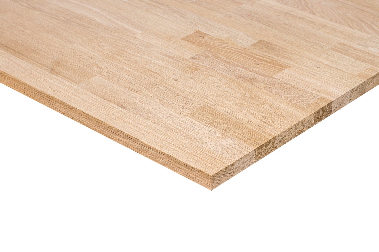 Descansillo de roble 30 mm grosor - finger joint - sin nudos - 900 x 900 mm - tablero madera de roble - tablero para escalera - estructura metálica