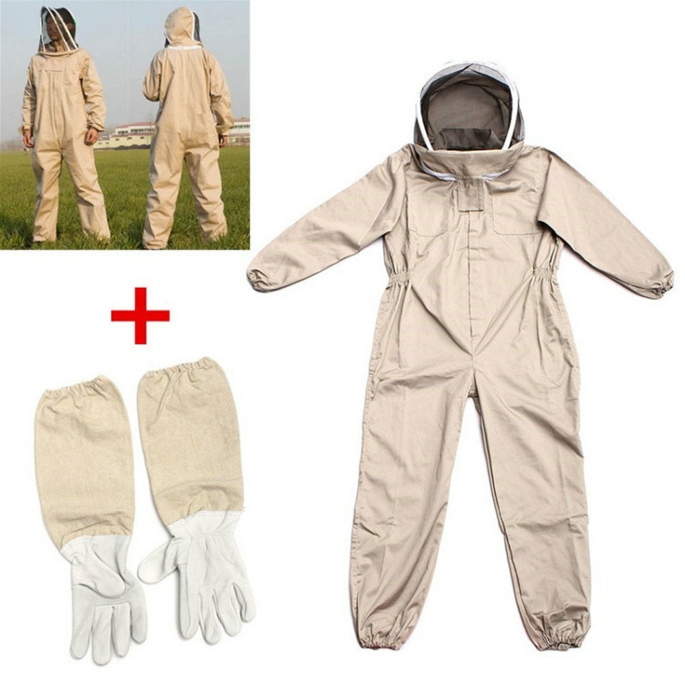 Lot De 2 Gants Apiculteur Respirants En Maille Et Cuir - Protection Durable Apiculture