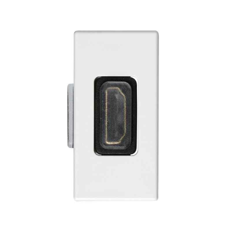 Connettore SIMON 27 PLAY con coperchio HDMI e modulo stretto, bianco - 2