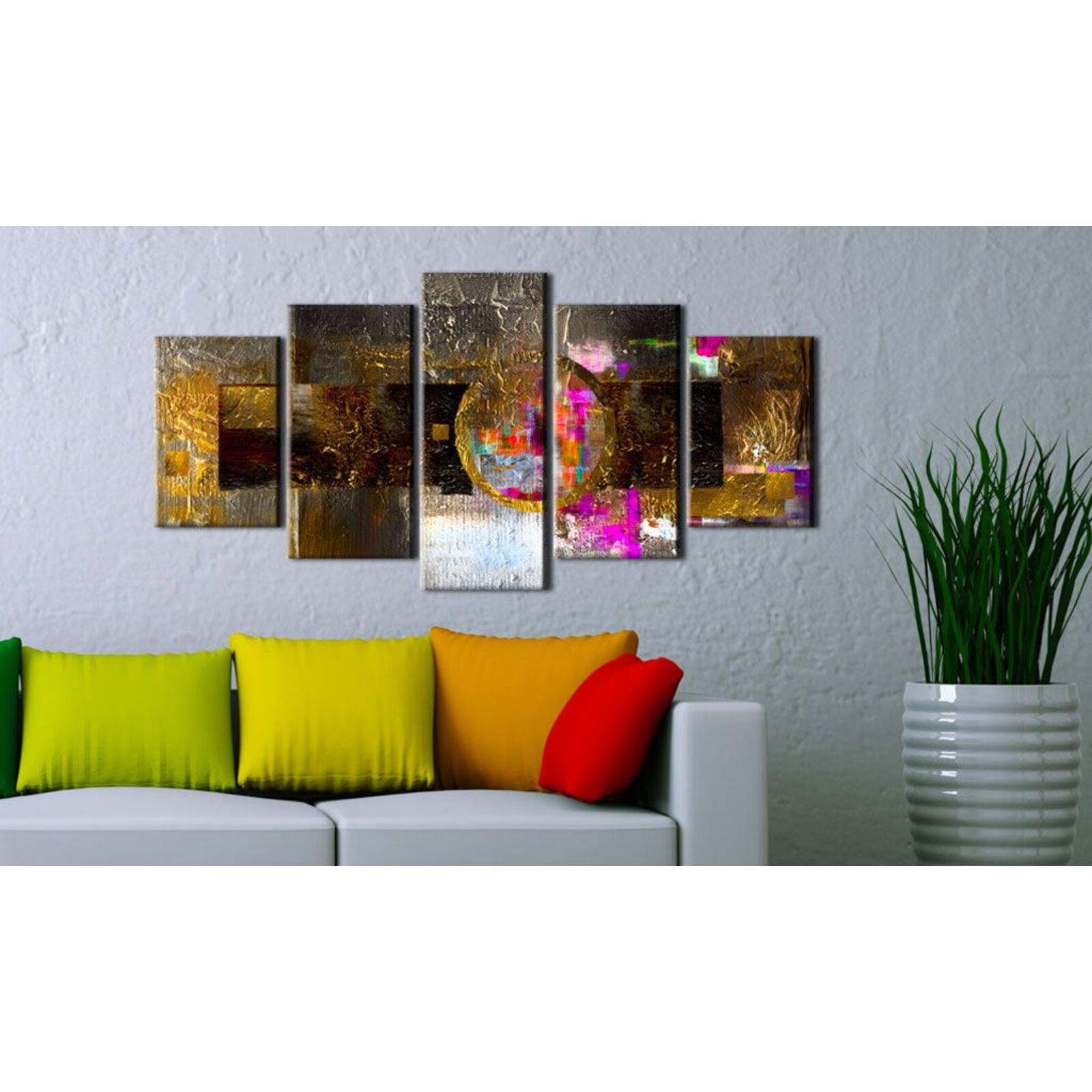 Tableau constellation d'or - 100 x 50 cm - 2