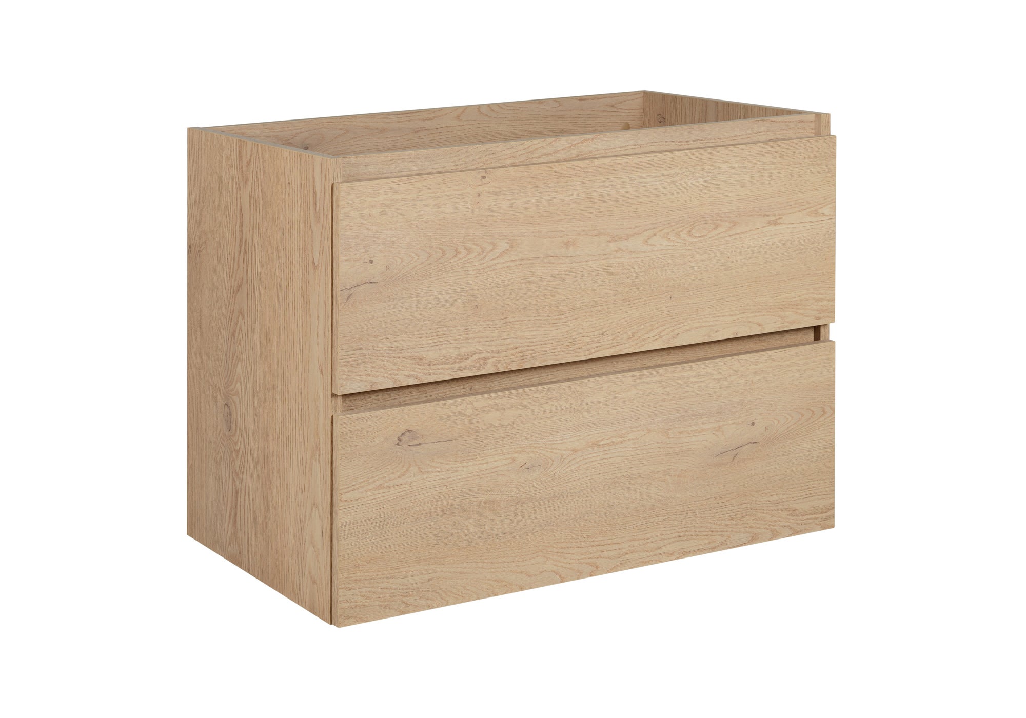 Meuble de salle de bain, Chêne Clair, 80 x 46 x 60,7 cm, sans plan de travail - 2