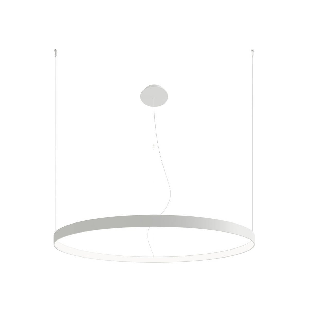 Lampa wisząca RIO LED 45W Neutralna biel 5435lm biała wym: 150 x 110 x 110 cm Thoro Lighting