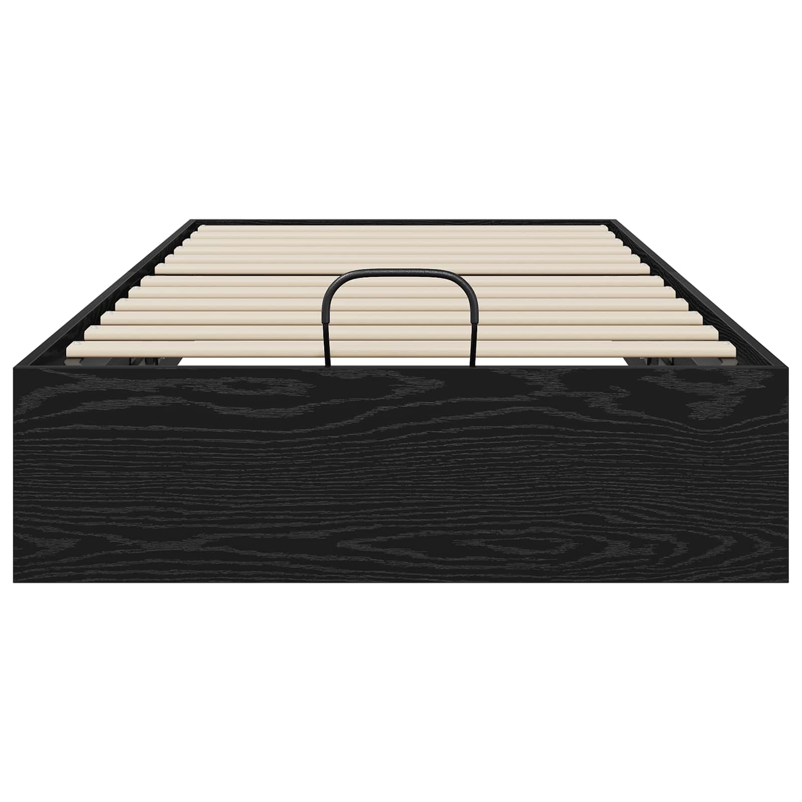 Cadre de lit ottoman avec rangement chêne noir 193 x 90 x 25 cm - 5