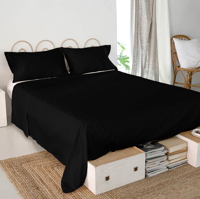 Basic Drap Noir 240x270 cm