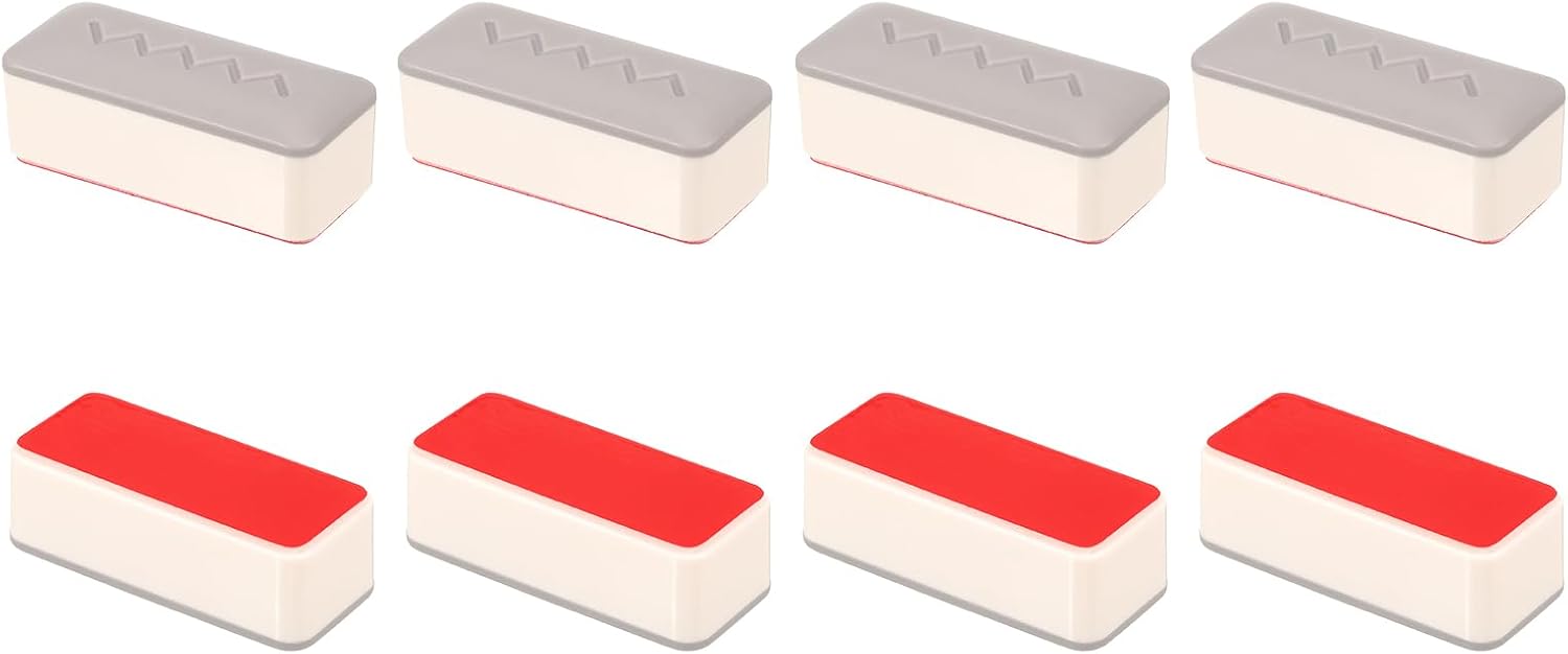 Gruba, gumowa, kwadratowa nakładka na deskę sedesową z mocnym klejem, 25 mm, opakowanie 8 szt.