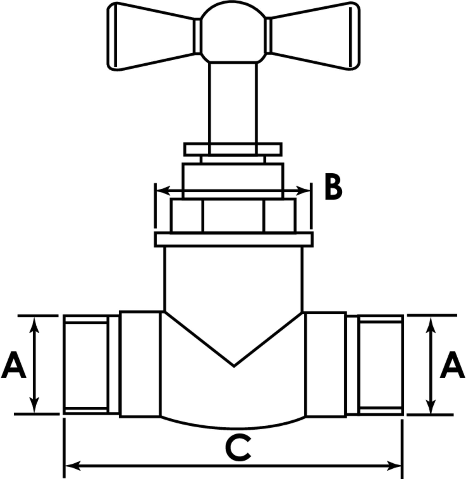 Robinet d'arrêt à potence à purge à visser - Double Mâle 3/8