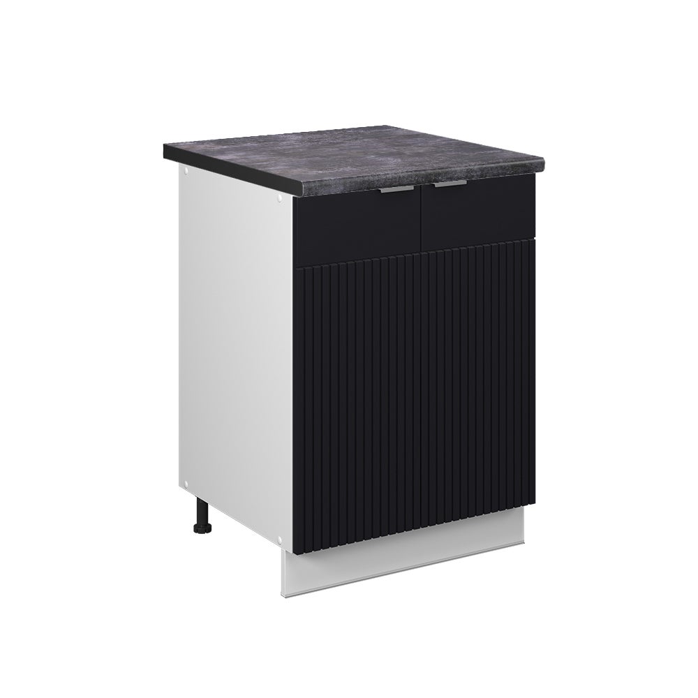 Vicco Szafki kuchenne Fame-Line, Czarne paski, 60 cm , BP Antracyt