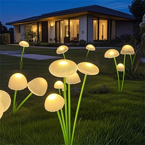 Lampada Solare Da Giardino A Forma Di Pietra – LED Impermeabile Con Due Modalità Di Luce Calda/Bianca - 2