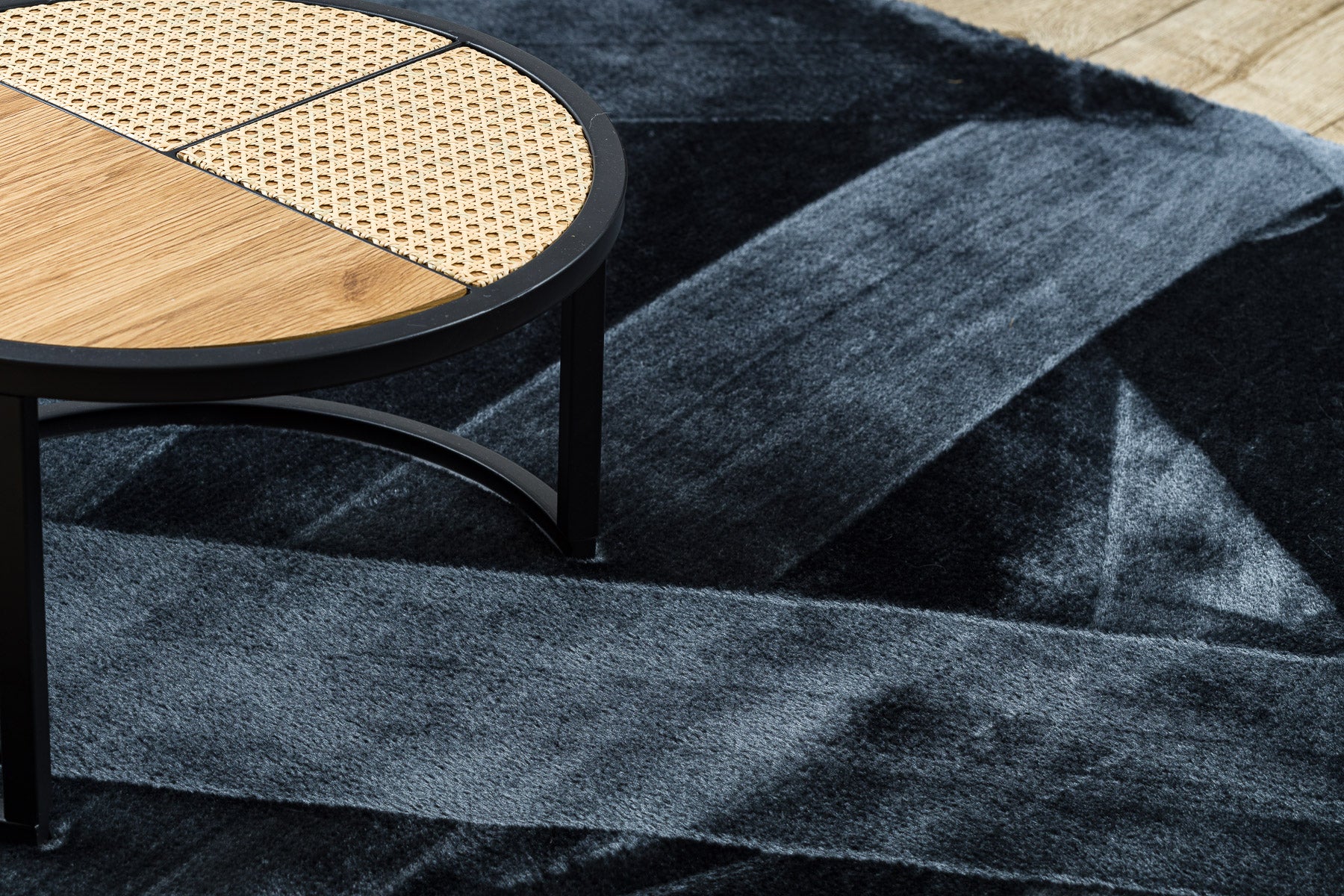 Tapis VISCO gris foncé 5 peluche, IMITATION FOURRURE DE LAPIN 80x150 cm - 5