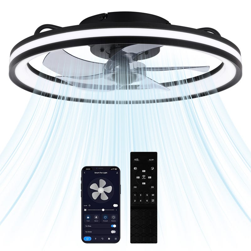 Ventilateur de plafond avec éclairage led, Beach Eco, D107cm, SULION Ventilateur de plafond avec éclairage led, Beach Eco, D107cm, SULION