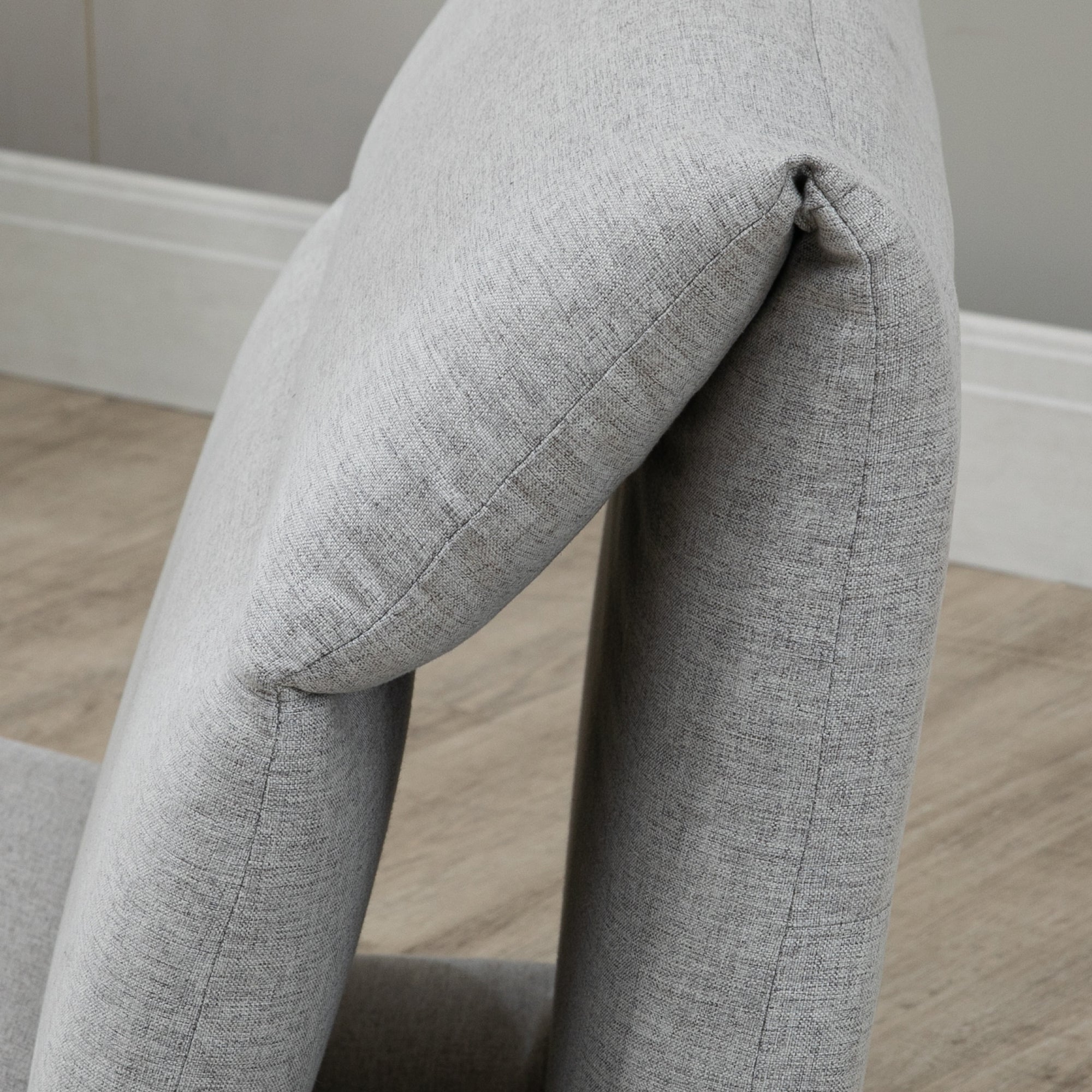 Chauffeuse de sol tissu gris HOMCOM 1 place - 9