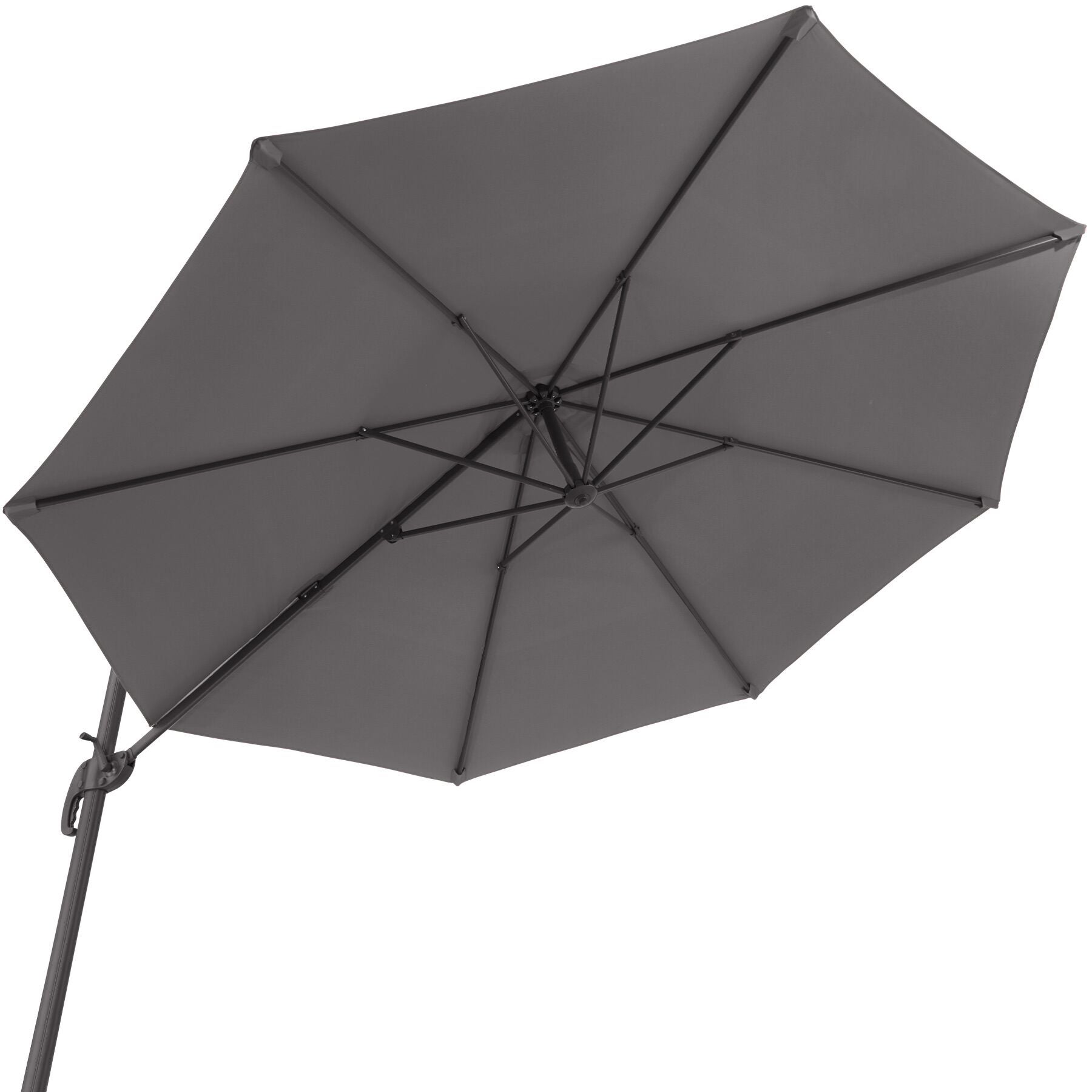 Parasol déporté en acier et polyester avec housse de protection 300 cm TECTAKE - 4