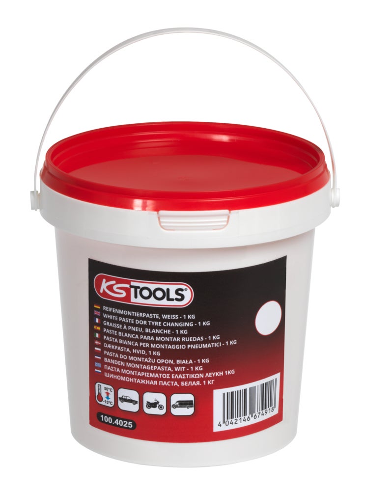 KS TOOLS 100.4025 Seau de graisse à pneu blanche 1Kg - 2