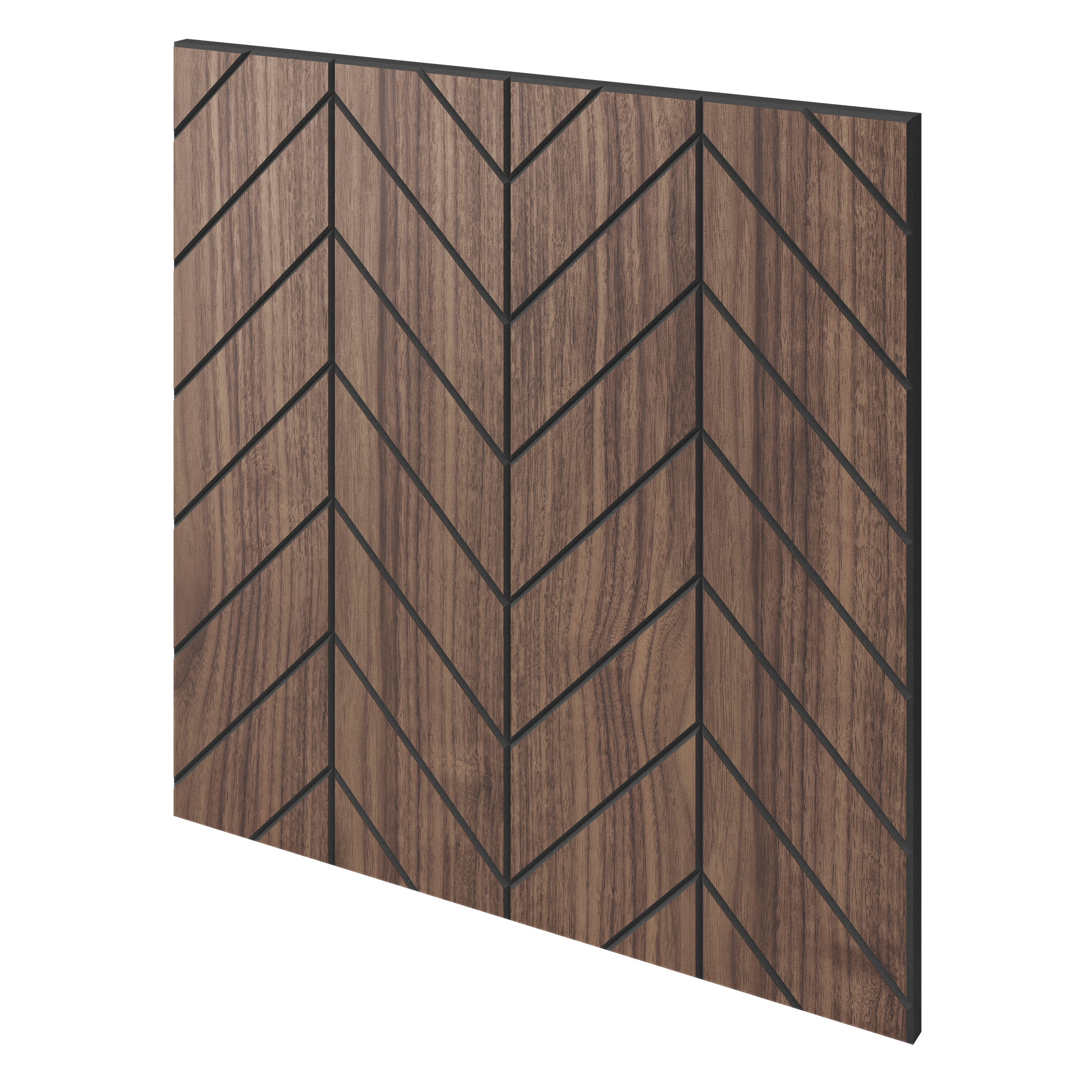 Panel frezowany fornir orzech amerykański LAMELE3D - Versailles
