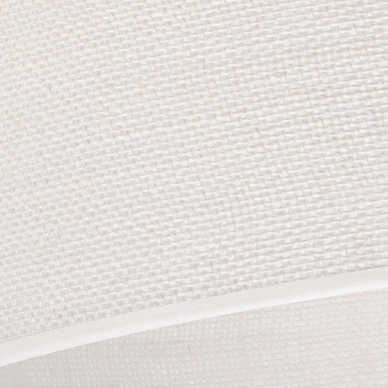 Lampa sufitowa wisząca Juta czarna boho 1xE27 abażur okrągły 35cm biały Light Home LH - 8